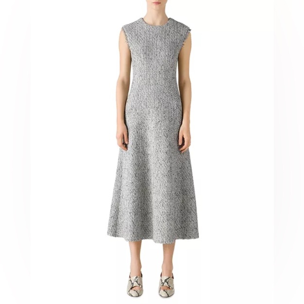 St John Boucle Tweed Fit &  Flare Dress Women’s Sz 4 Rare Designer $1695